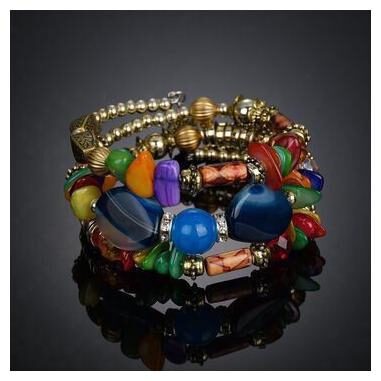 

MIZORRI Bohemian Multi - Layer Beaded Bracelet