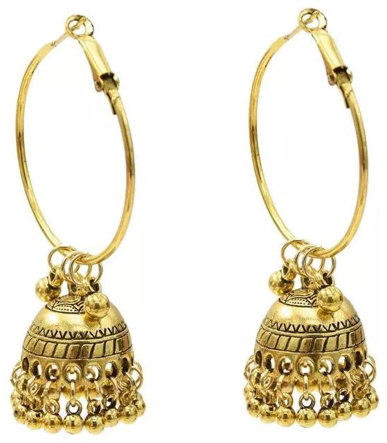 

Mizorri Vintage Bohemian Ethnic Style Geometric Bell Pendant Earring