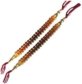 MJR COMBO of  2 Rakhi / Rakhi for Brother with Rakhi Card & Roli Chawal