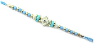 MJR COMBO of  1 Rakhi / Rakhi for Brother with Rakhi Card & Roli Chawal