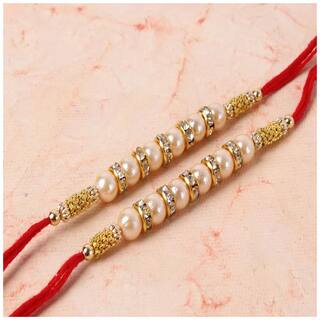 MJR COMBO of  2 Rakhi / Rakhi for Brother with Rakhi Card & Roli Chawal