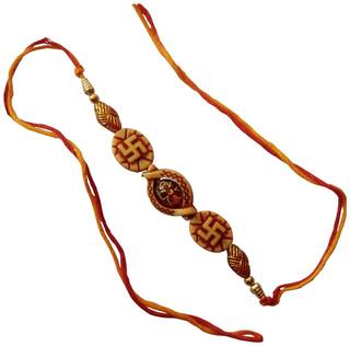 MJR Rakshabandhan Exclusive Rakhi -(Pack of 1) with Rakhi Card, Roli Chawal