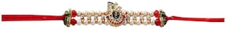 MJR Rakshabandhan Exclusive Rakhi -(Pack of 1) with Rakhi Card, Roli Chawal