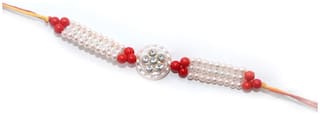 MJR Rakshabandhan Exclusive Rakhi -(Pack of 1) with Rakhi Card, Roli Chawal
