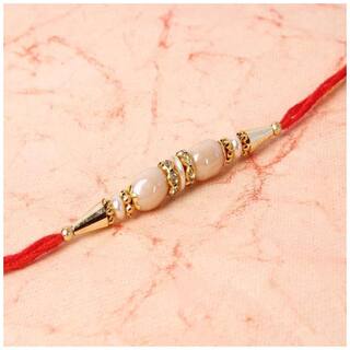 MJR Rakshabandhan Exclusive Rakhi -(Pack of 1) with Rakhi Card, Roli Chawal
