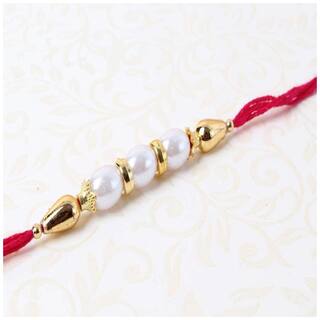 MJR Set of 1 Rakhi / Rakhi for Brother with Rakhi Card & Roli Chawal