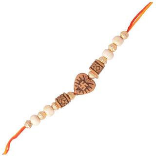 MJR Traditional Designer Rakhi Set for Brother | Rakhi Combo (Roli, Chawal, Mishri) -24