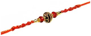 MJR Traditional Designer Rakhi Set for Brother | Rakhi Combo (Roli, Chawal, Mishri) -13