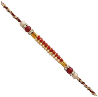MJR Traditional Designer Rakhi Set for Brother | Rakhi Combo (Roli, Chawal, Mishri) -19