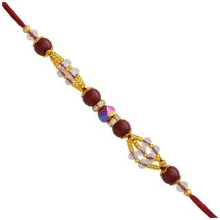 MJR Traditional Designer Rakhi Set for Brother | Rakhi Combo (Roli, Chawal, Mishri) -65