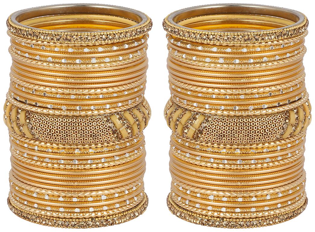 

MUCH MORE Amazing Bangle Set With Designer Kada Partywear Jewellery for Women s