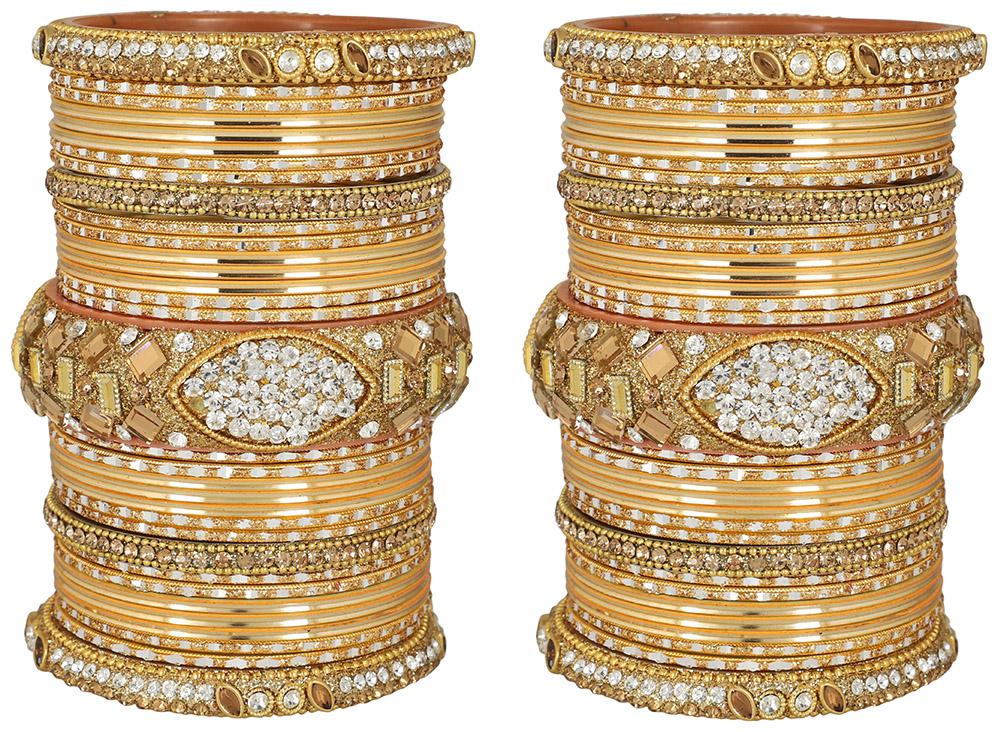 

MUCH-MORE Bangles Designer Traditional Wedding Kadaa Set For Women