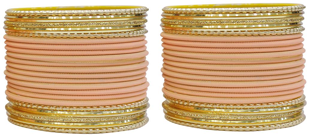 

MUCH MORE Decent Peach Party Wear Bangles For Women s