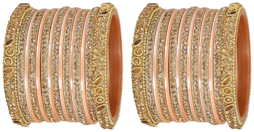 

MUCH-MORE Ethnic Bangles Traditional Party-Wear Set For Women
