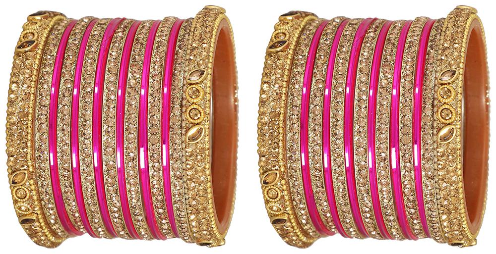 

MUCH-MORE Ethnic Bangles Traditional Party-Wear Set For Women