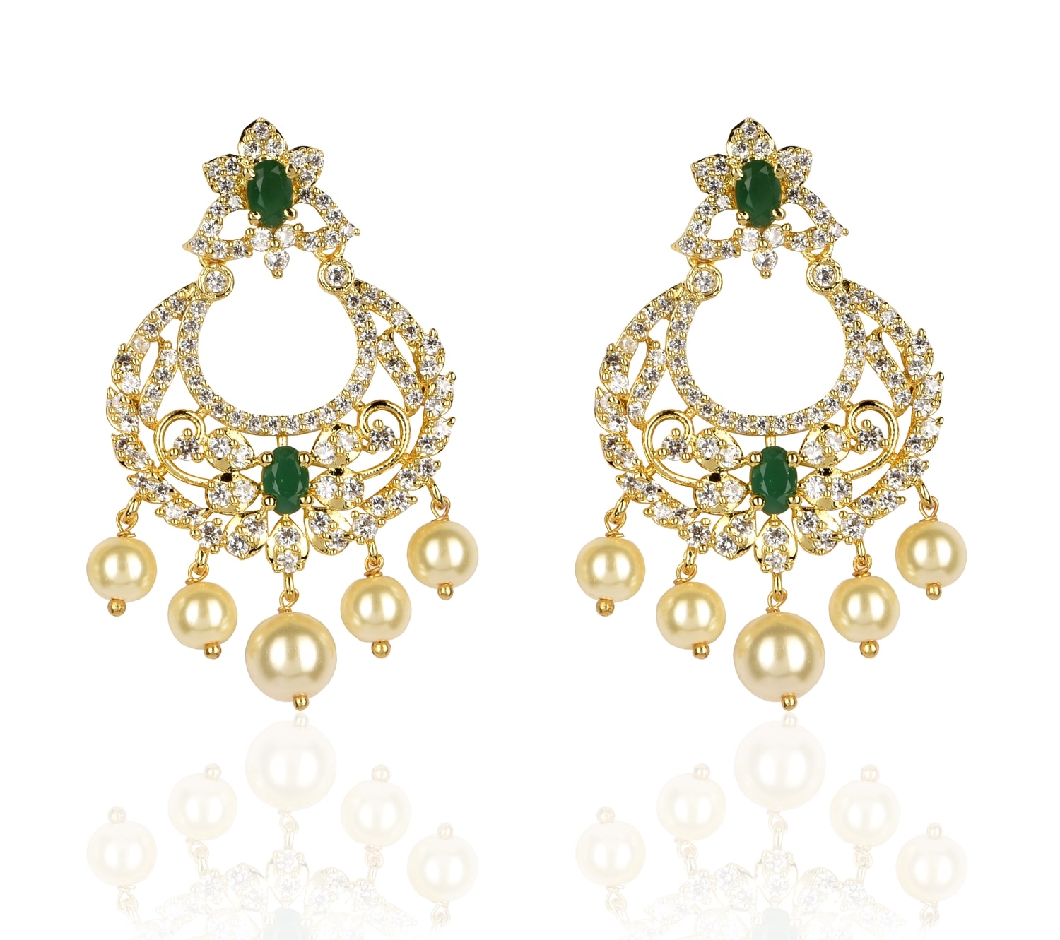 

Mukutmoni Design Stylish Pearls Earrings And Women