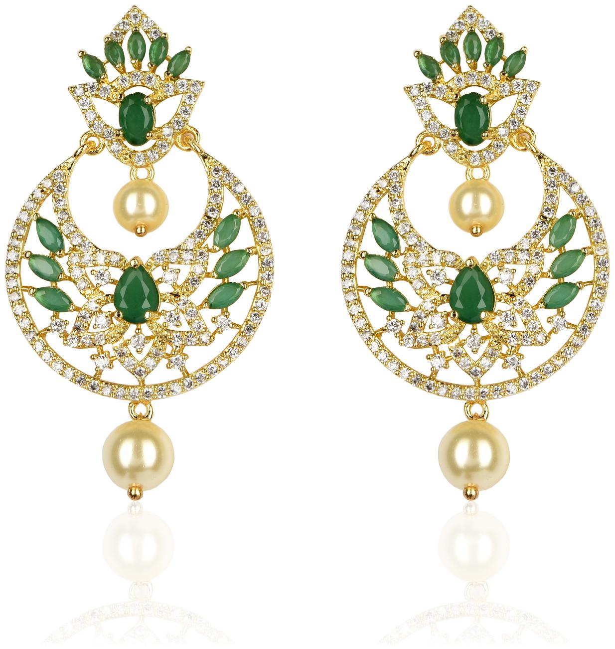 

Mukutmoni Exclusive Design Stylish Pearls Earrings For Girls And Women