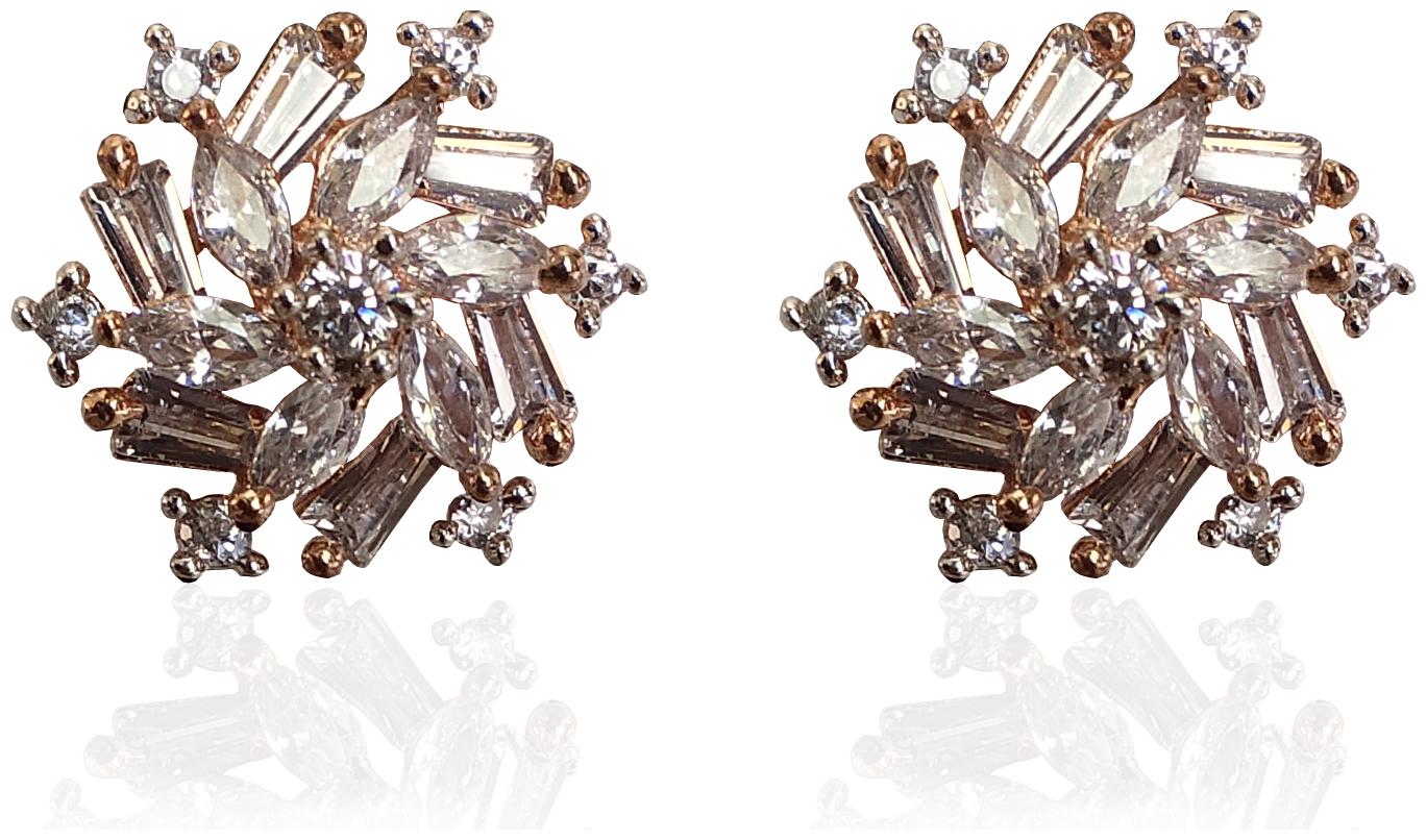 

Mukutmoni Exclusive CZ stone Fancy Tops Earrings For Girls And Women