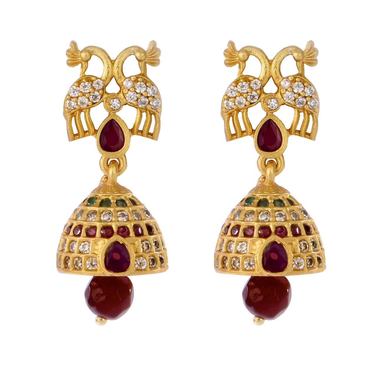 

Mukutmoni Matte Fancy Party Wear AD Jhumka For Girls And Women