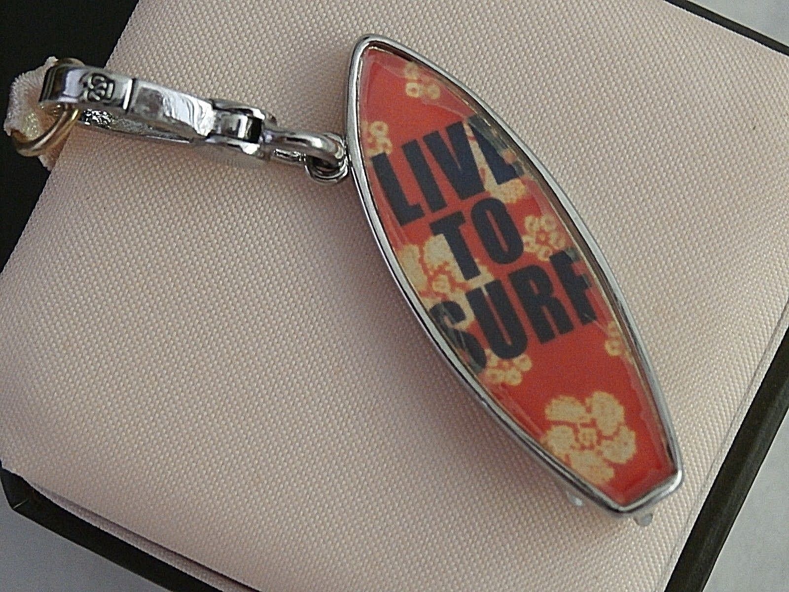 

MULTICOLOR NEW JUICY COUTURE SURFBOARD CHARM IN BOX VERY RARE RETIRED