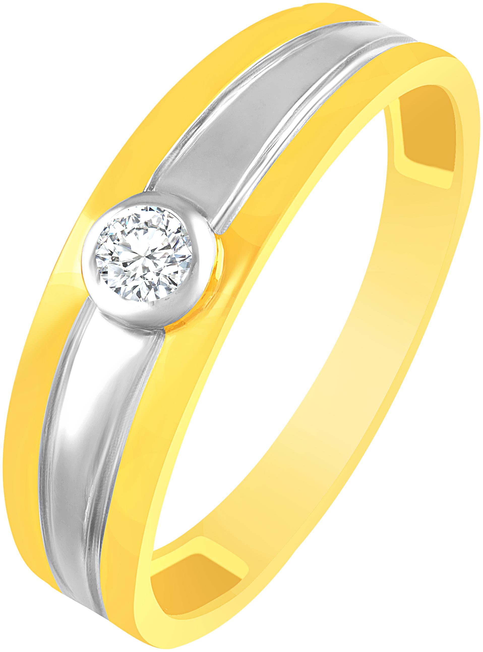 

NETRA CREATION Center Single Solitaire Gold Plated Alloy Barss Cubic Zirconia Finger Ring for Women NFR460G