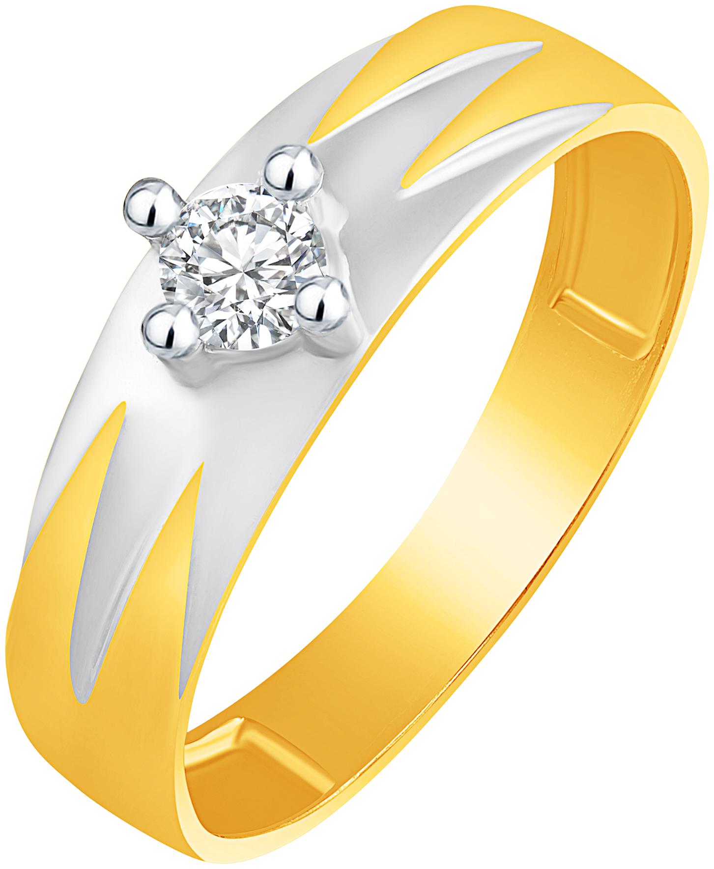 

NETRA CREATION Glittering Solitaire Gold Plated Alloy Barss Cubic Zirconia Finger Ring for Women NFR473G