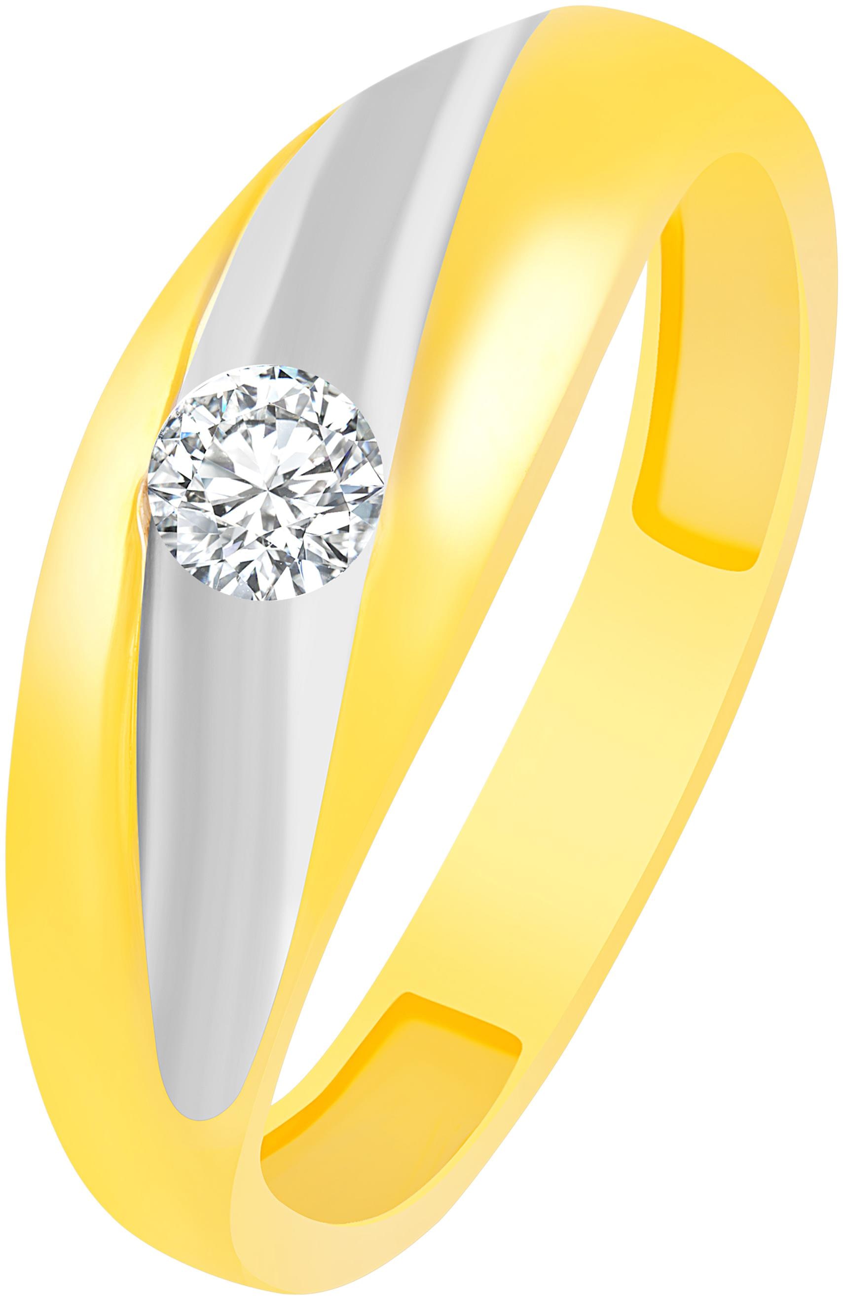 

NETRA CREATION Eye Catchy Center Solitaire Gold Plated Alloy Barss Cubic Zirconia Finger Ring for Women NFR456G