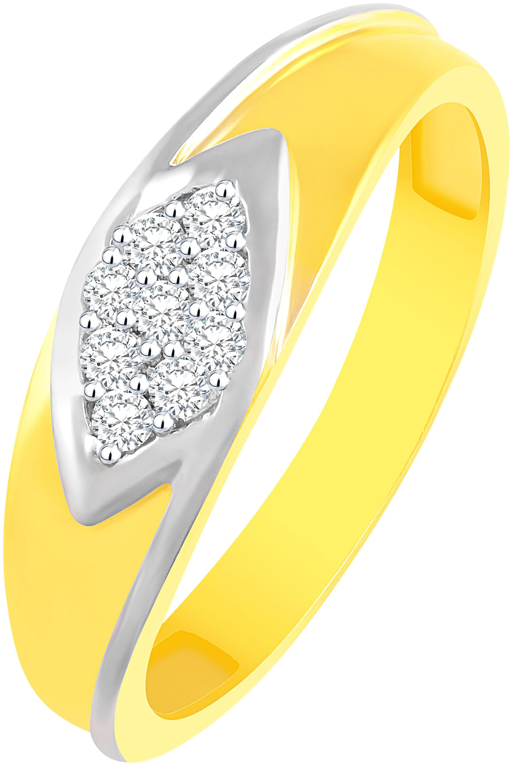 

NETRA CREATION Royal Look Gold Plated Alloy Barss Cubic Zirconia Finger Ring for Women NFR486G
