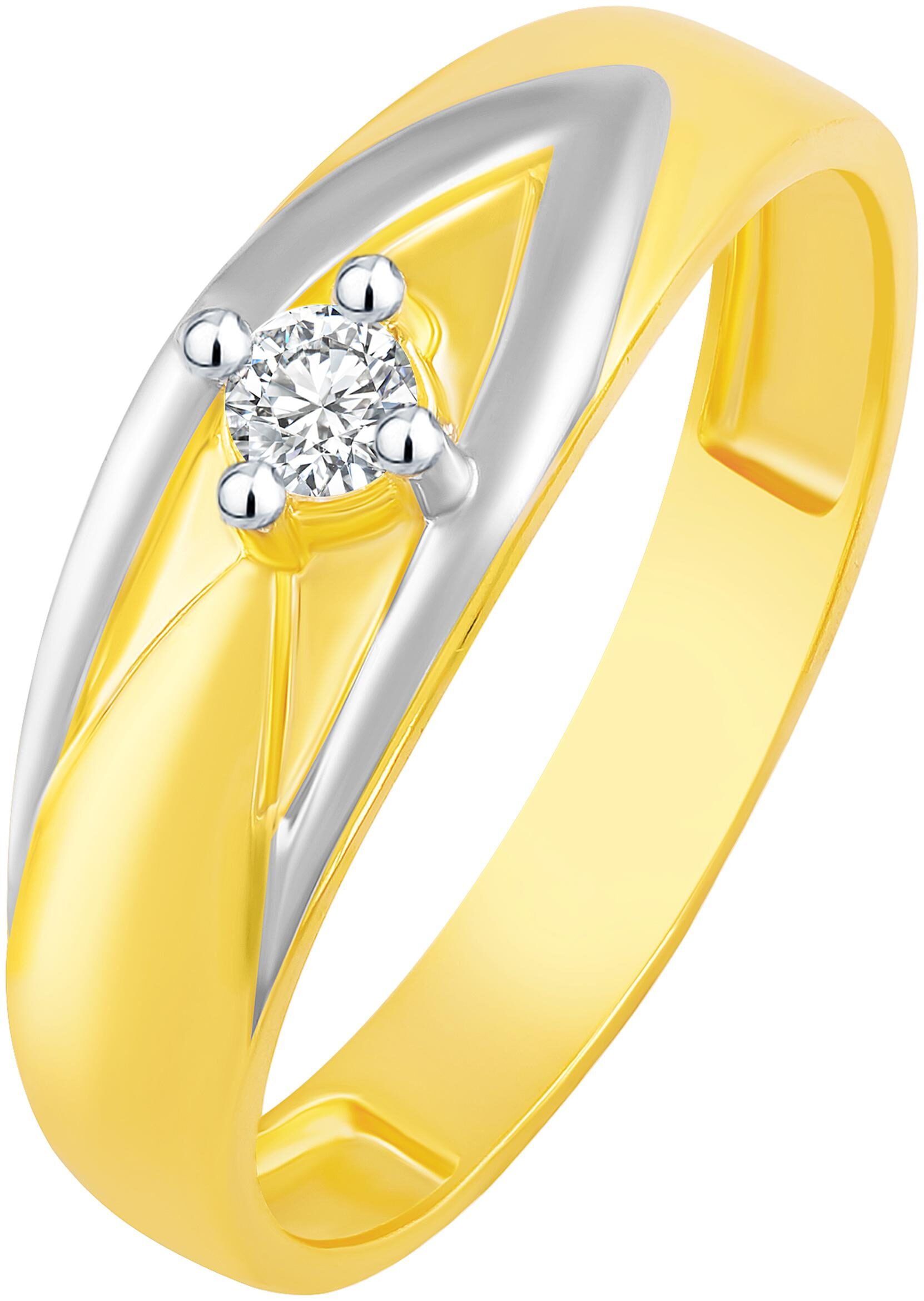 

NETRA CREATION Stylish Solitaire Studded Gold Plated Alloy Barss Cubic Zirconia Finger Ring for Women NFR495G