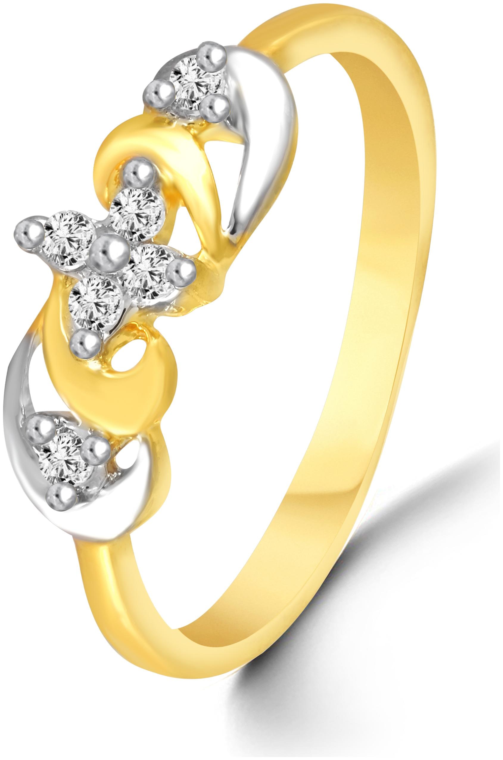 

NETRA CREATION Bonded Star Gold Plated alloy Brass Cubic Zirconia Finger Ring for Women NFR514G