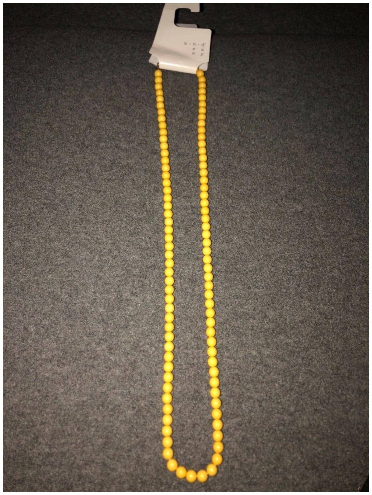 

NEW A New Day- Yellow Beaded Necklace - NWT