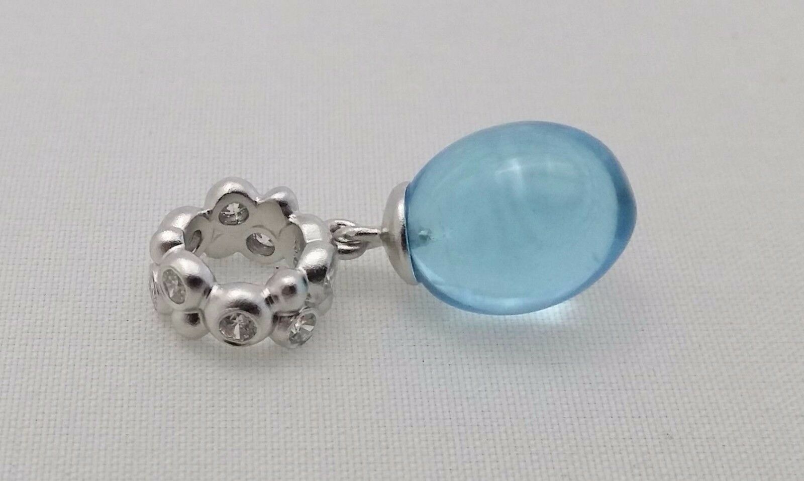 

New Authentic Endless Sterling Silver 925 Light Blue Ocean Drop Charm 43531-4