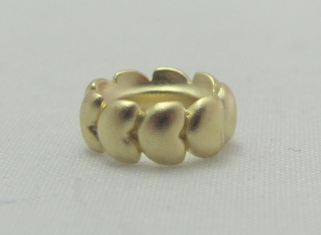

New Authentic Endless Heart Sterling Silver 925 Yellow Gold Plated Charm 51201