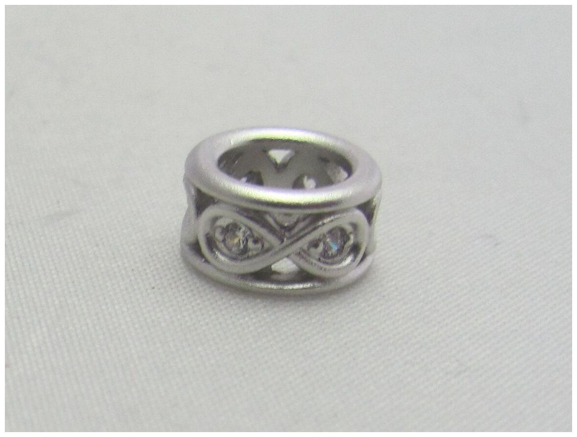 

New Authentic Endless Sparkling White Eternity Sterling Silver 925 Charm 41353-1