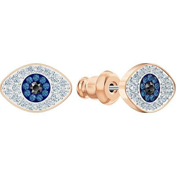 

New authentic Swarovski Symbolic stud earrings clear blue crystals 5510067