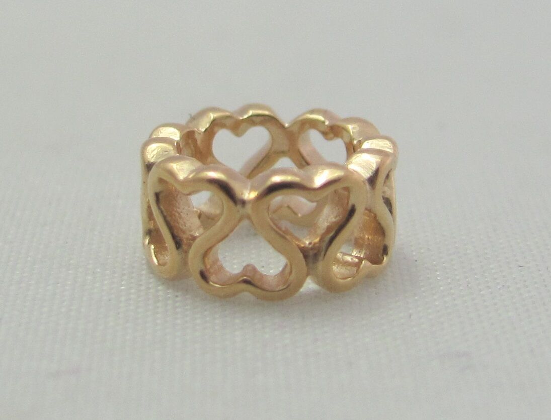 

New Authentic Endless Multiple Hearts Sterling Silver 925 Rose Gold Plated Charm