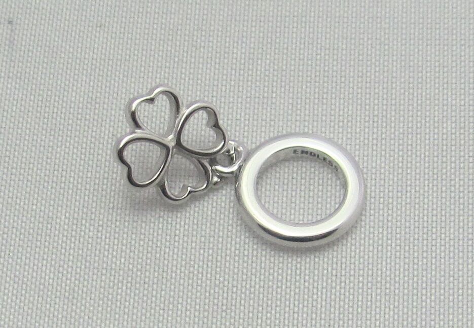 

New Authentic Endless Clover Luck Love Sterling Silver 925 Dangle Charm 43200