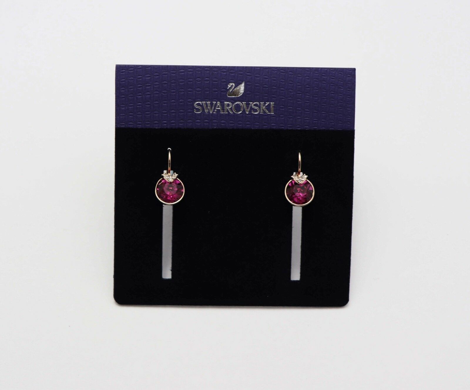 

New authentic Swarovski drop rose tone earrings with crystal 5389357