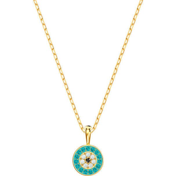 

New authentic Swarovski Luckily elegant gold tone necklace crystals 5468916