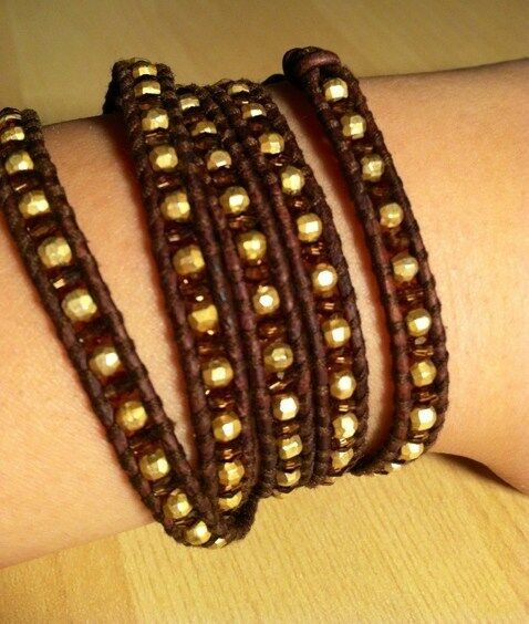 

New Chan Luu Smoked Topaz Bracelet with Swarovski Crystals and GV Beads 185