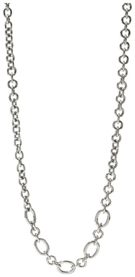 

NEW-FOSSIL SILVER TONE STAINLESS STEEL LINK CHAIN NECKLACE-JF00747