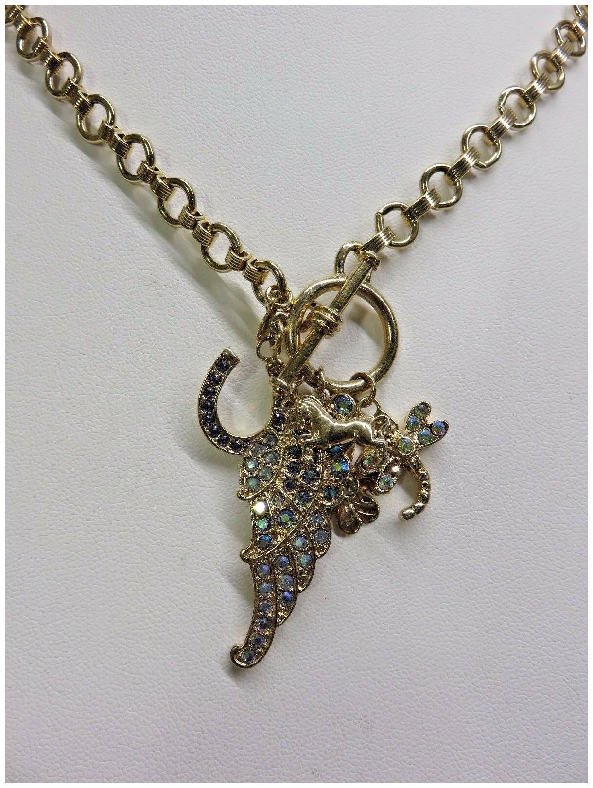 

NEW KIRKS FOLLY GOLD FLY ME HOME NECKLACE