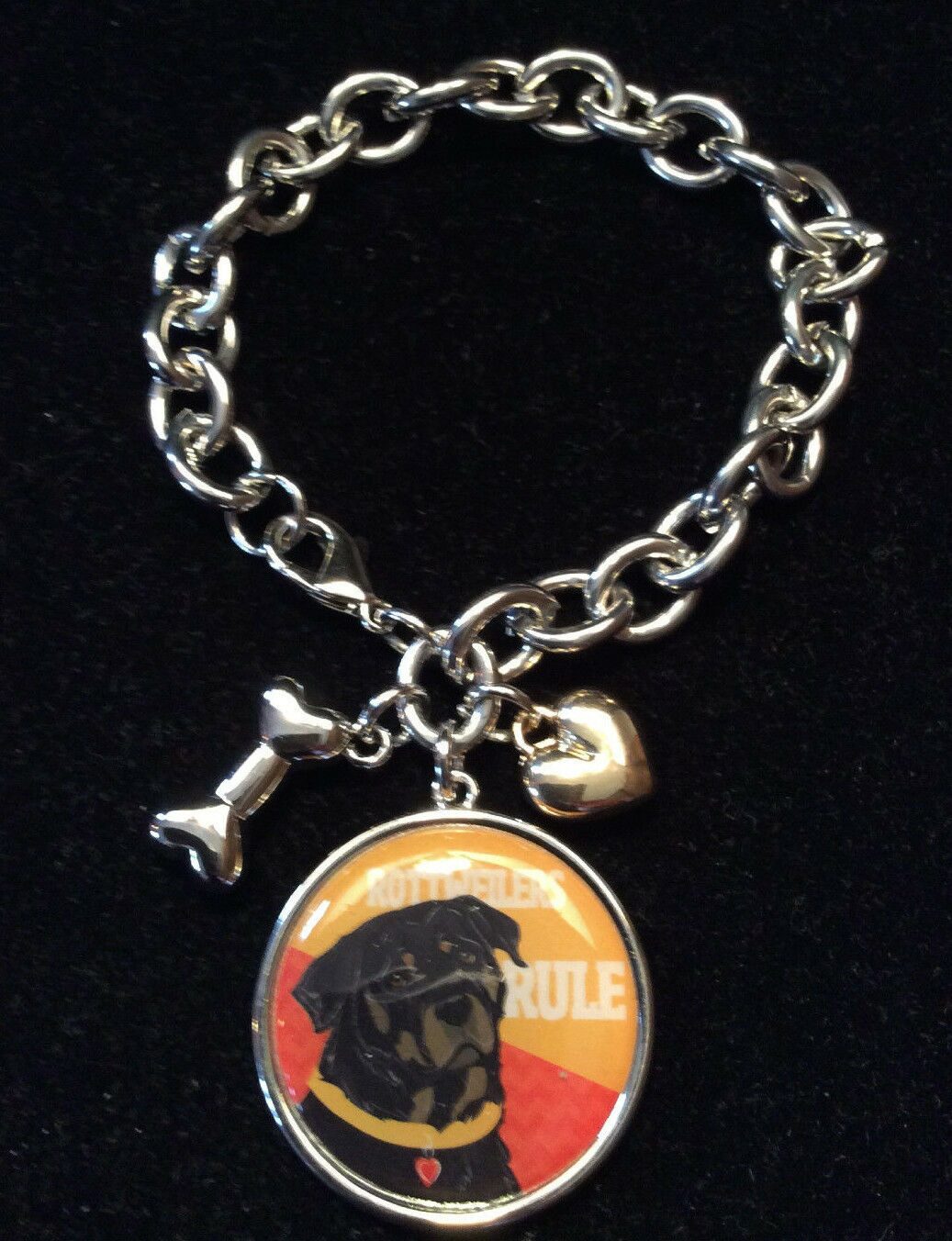 

NEW Rottweiler Charm Bracelet