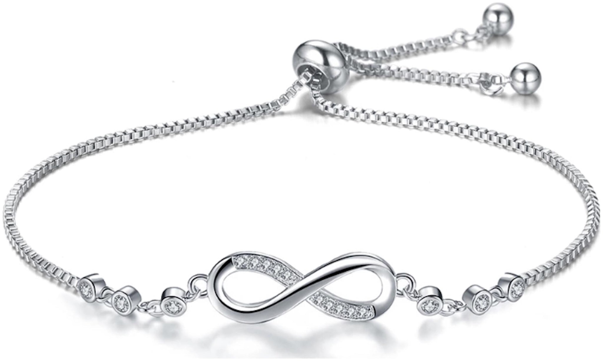 

Nilu s Collection Silver Adjustable Charm Bracelet Fashion Jewelry for Women