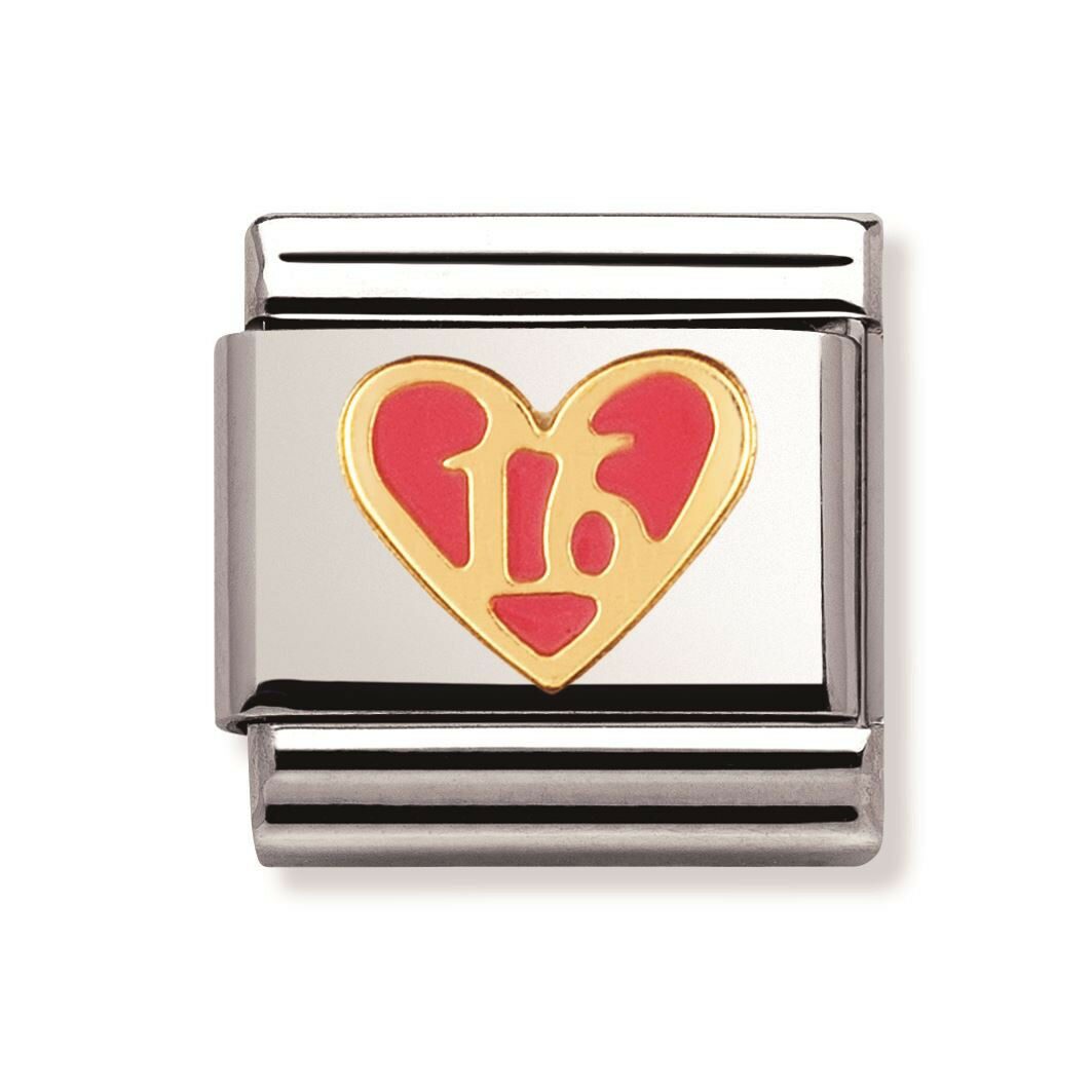 

Nomination Original Classic Stainless Steel 18k and Enamel Sweet 16 NEW
