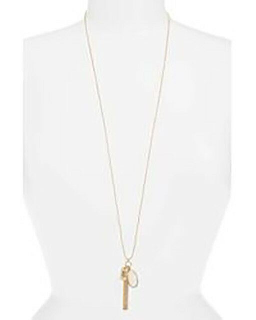 

Nordstrom Treasure and Bond Metallic Initial Cluster Pendant H Necklace 38 GOLD