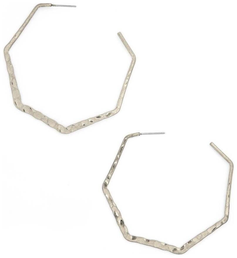 

Nordstrom Treasure Bond Hexagon Hoop Earrings NWT 28