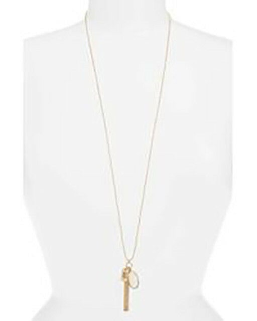 

Nordstrom Treasure and Bond Metallic Initial Cluster Pendant I Necklace 38 GOLD