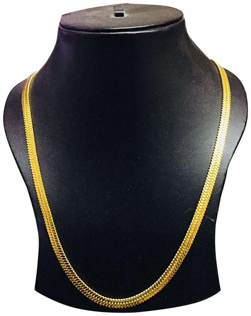 

Onnet 1 Gram Gold Plated Thick Patti Chain For Men