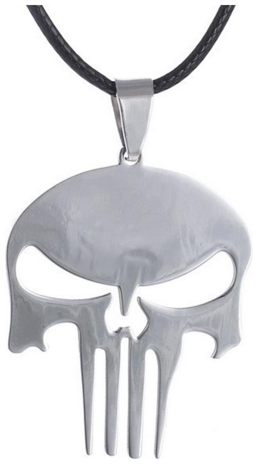 

OOMPH Jewellery Silver Stailess Steel Skull Pendant Necklace For men boys